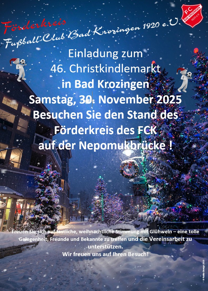 2025 10 25 01 Flyer Förderkreis Christkindlemarkt