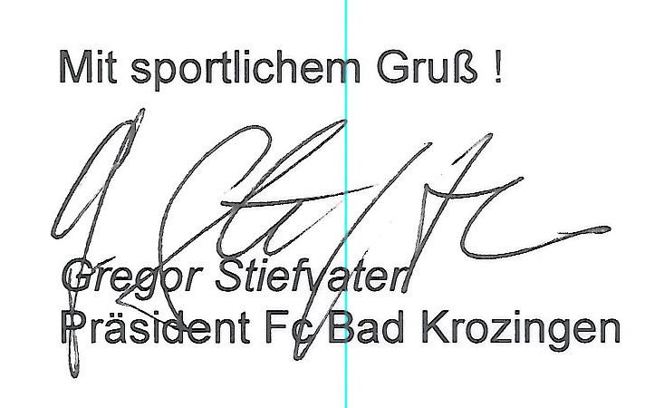 Signatur Gregor Steifvater