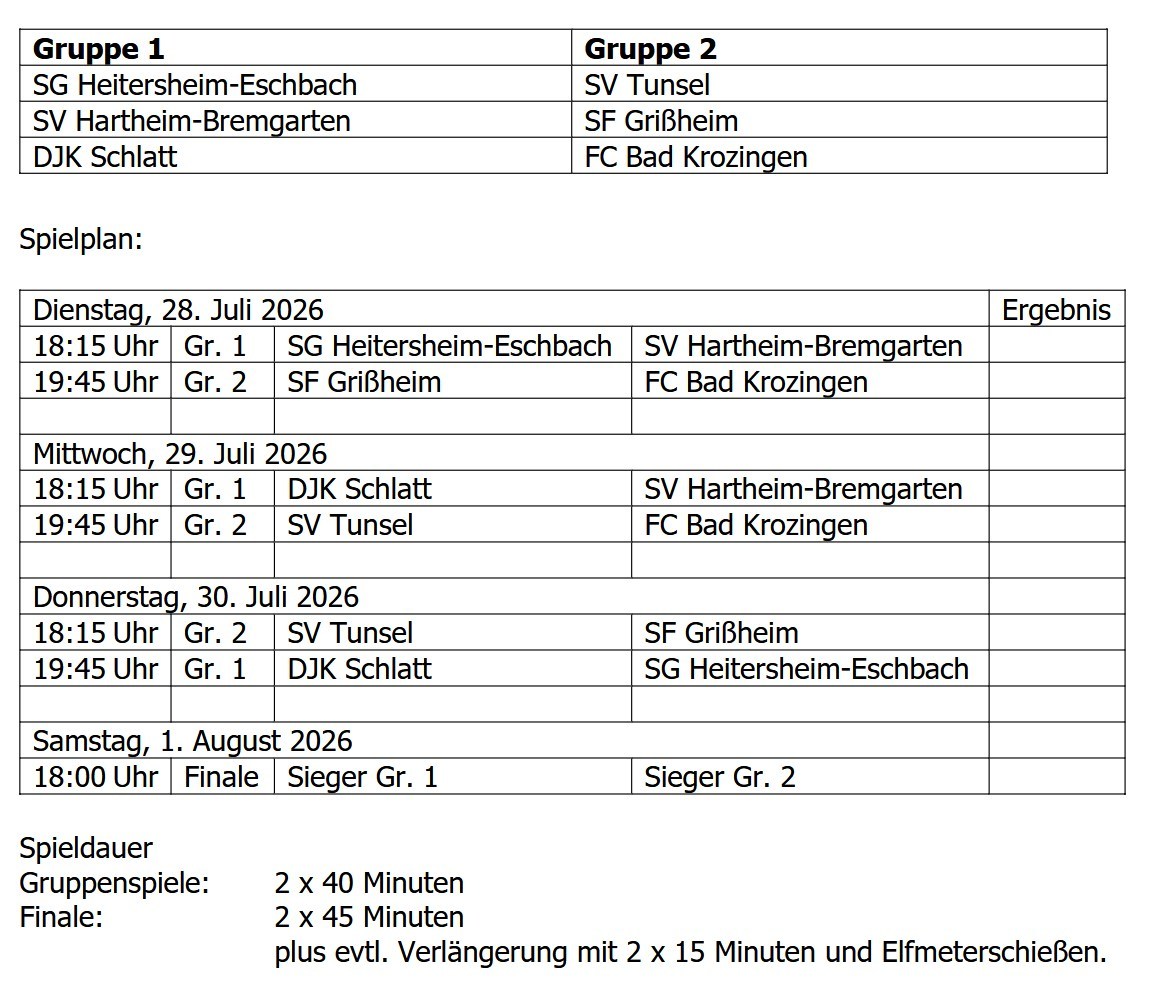 2026 07 28 Spielplan DJK Schlatt ABC Retail Cup